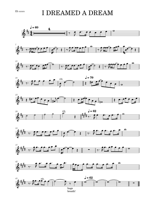I Dreamed A Dream – Claude-Michel Schonberg