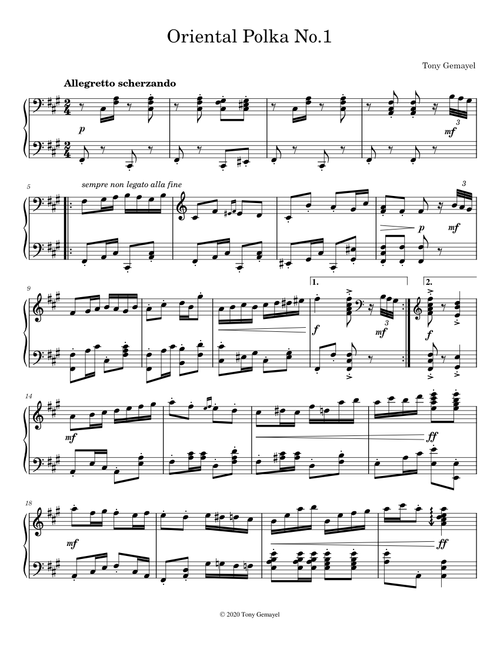 Oriental Polka No.1 - Tony Gemayel
