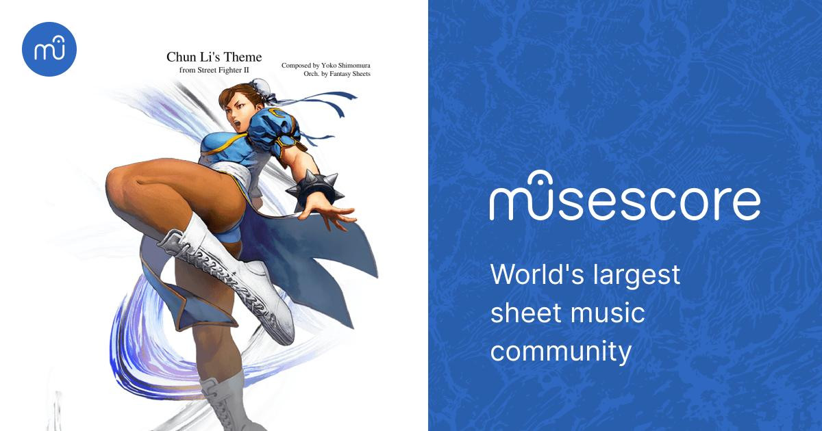Chun Li Instrumental Street Fighter II - Chun Li's Theme Sheet Music for Bass guitar, Drum ...