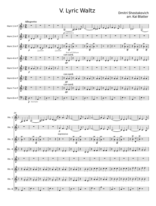 Jazz Suite No. 2: II. Lyric Waltz - Dmitri Shostakovich
