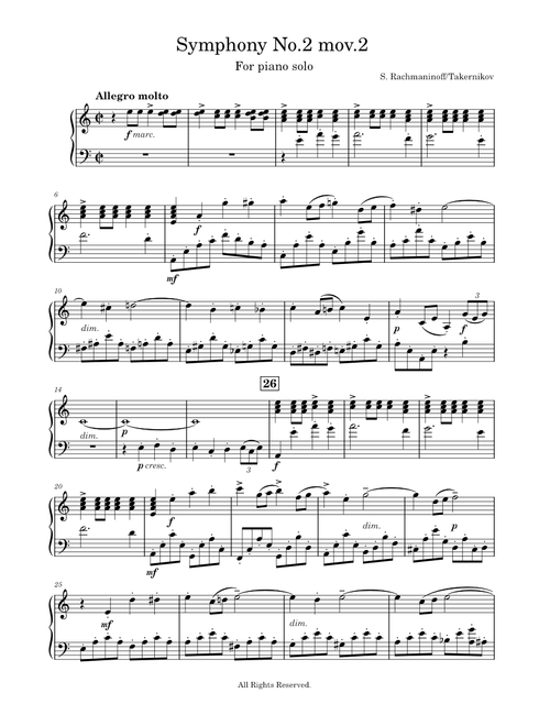 Rachmaninoff Symphony No.2 mov.2