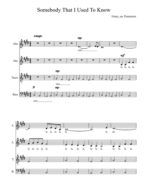 Somebody That I Used to Know