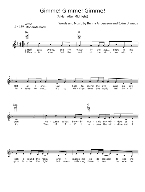 Gimme! Gimme! Gimme! (A Man After Midnight) - ABBA