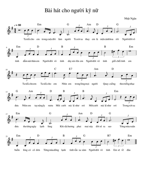 Bài hát cho người kỹ nữ