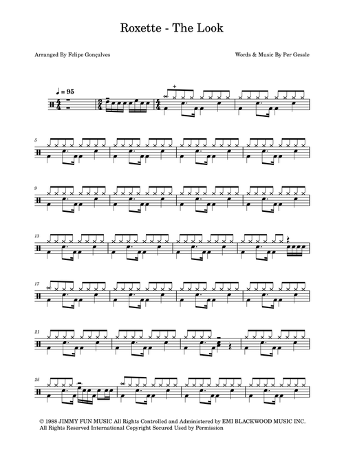 The Look (Arr. The Ninja) - Roxette (Drums)