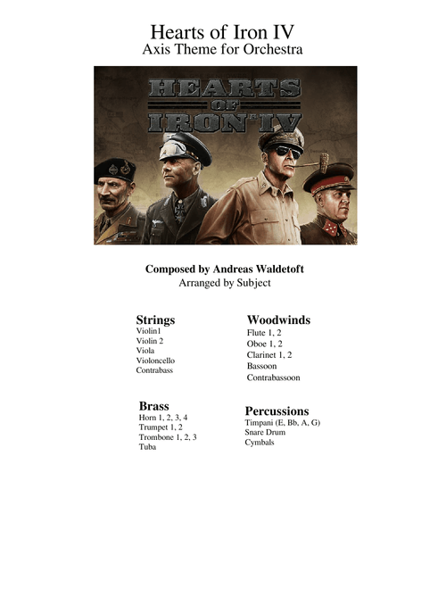 Hearts of Iron IV "Axis Theme" - Orchestral Score
