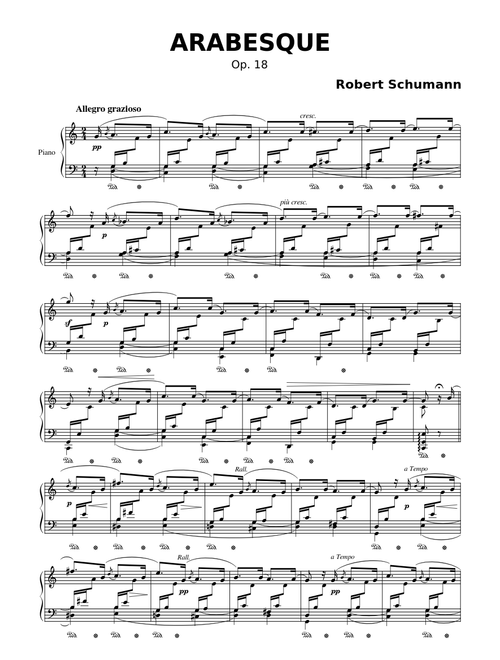 ARABESQUE – Robert Schumann