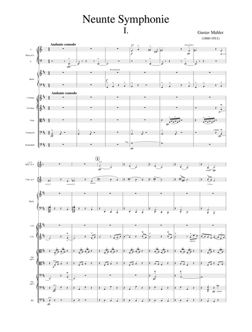 Mahler Symphony No. 9, 1st Movement