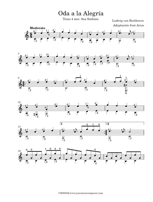 Ode To Joy – Ludwig van Beethoven