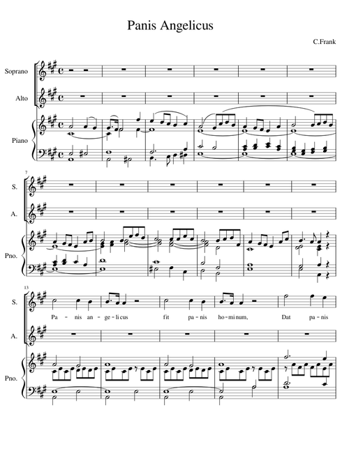 panis angelicus 2 voix