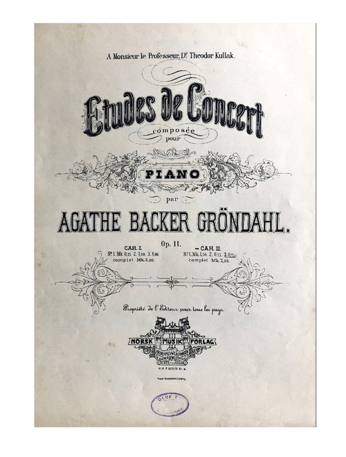 Etude de Concert - Opus 11  No 6.