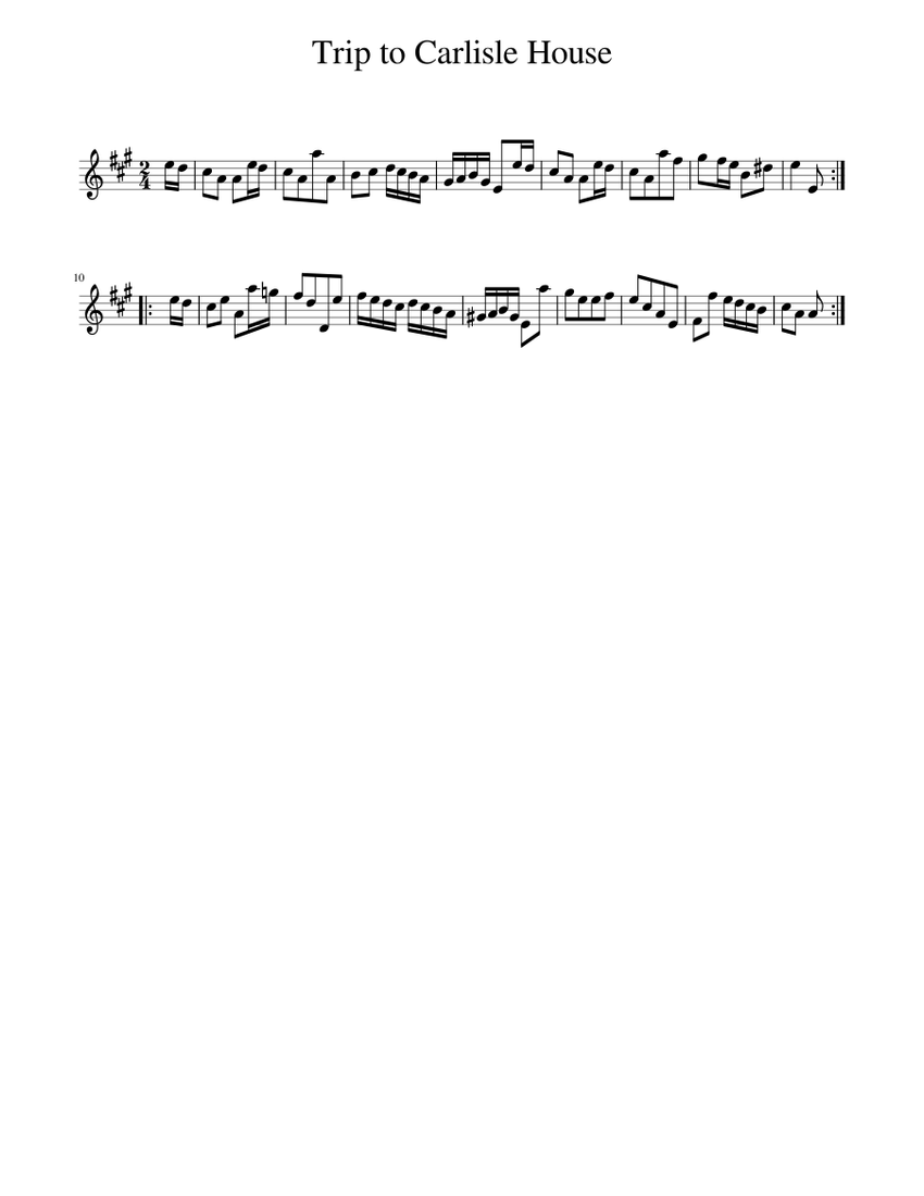 Trip to Carlisle House piano tutorial