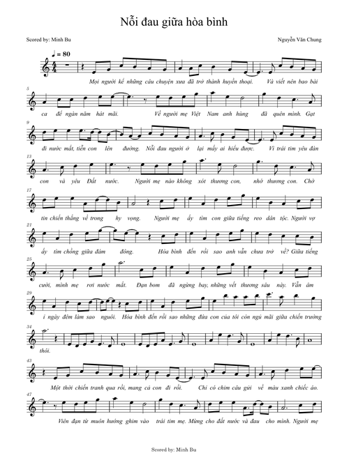 Nỗi đau giữa hòa bình – Hòa Minzy - Nguyễn Văn Chung