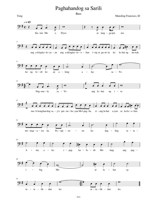 Paghahandog Ng Sarili Bass
