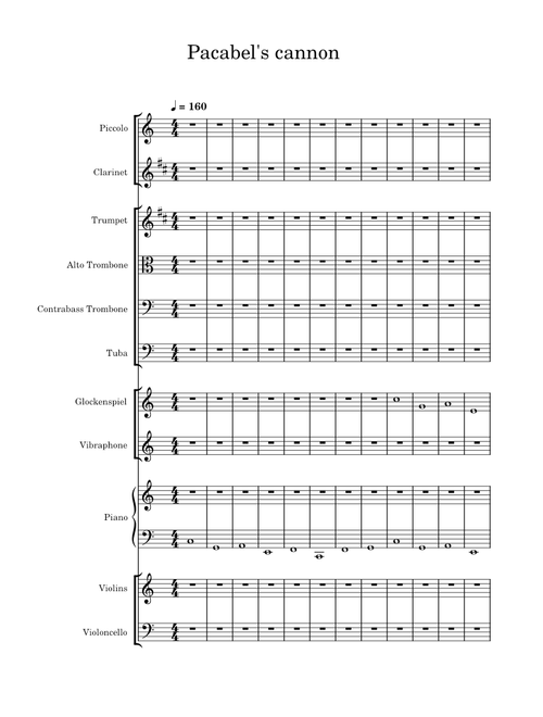 Canon in c – Johann Pachelbel --Pacabel's canon but I was just experimenting