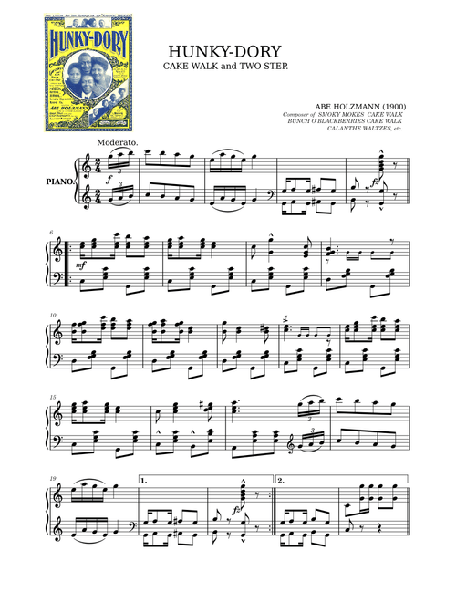 Hunky Dory by Abe Holzmann (1900)