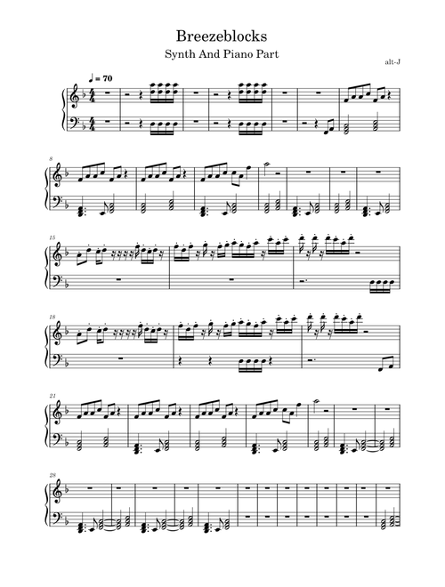 Breezeblocks Synth and Piano