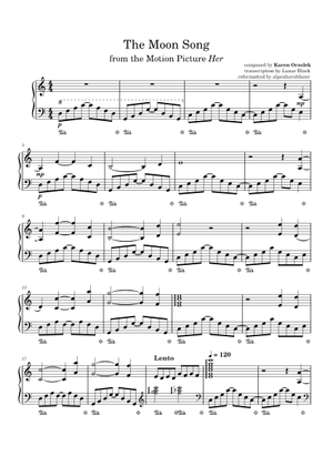 the moon song Sheet Music for Piano (Solo) Easy | MuseScore.com