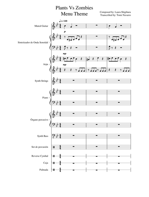 Plants Vs Zombies Menu Theme