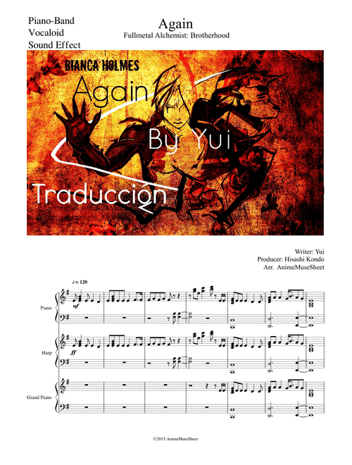 "Again" *Fullmetal Alchemist: Brotherhood* With Many sound effect and vocaloid