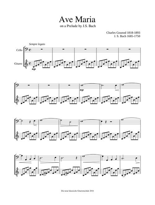 Ave Maria on a Prelude by Bach BWV 846