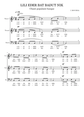 Óptima Recreación material Free Lili eder bat badut nik by Misc Traditional sheet music | Download PDF  or print on Musescore.com