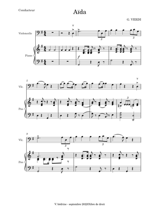 Grand March from the opera AIDA by Giuseppe Verdi Sheet Music with