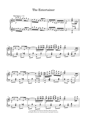 The Entertainer – Scott Joplin – 1902 Sheet Music for Piano (Solo ...