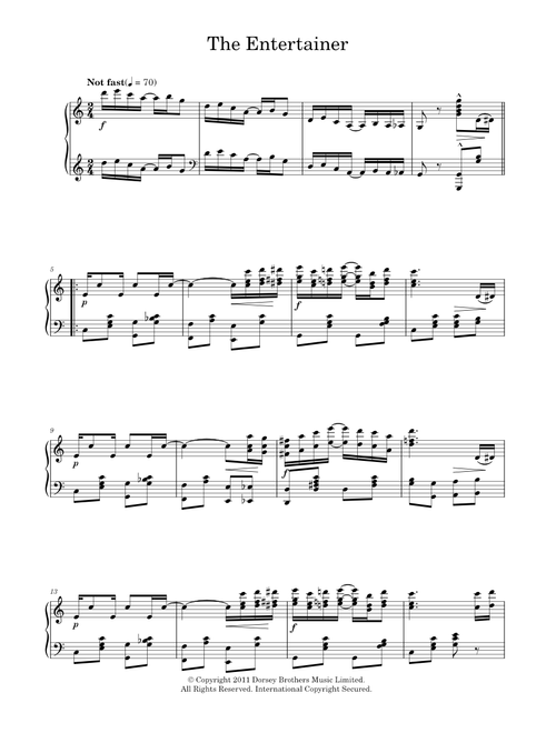 The Entertainer - Scott Joplin (Piano Solo)