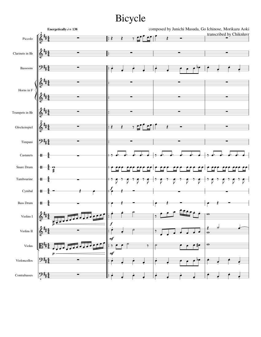 Bicycle (Pokemon Omega Ruby and Alpha Sapphire) Sheet music for
