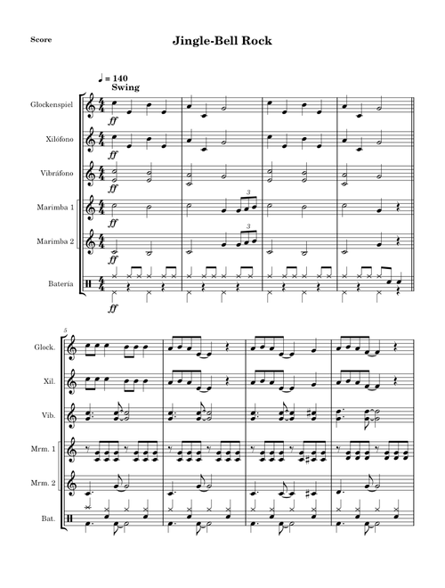 Jingle Bell Rock (percussion ensemble)