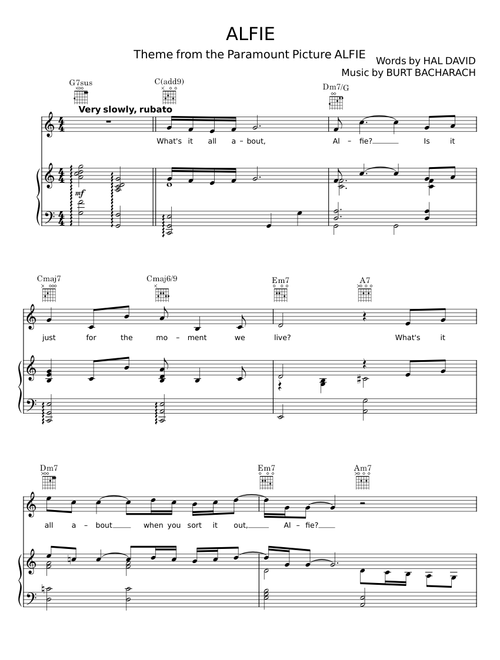 Alfie - Burt Bacharach