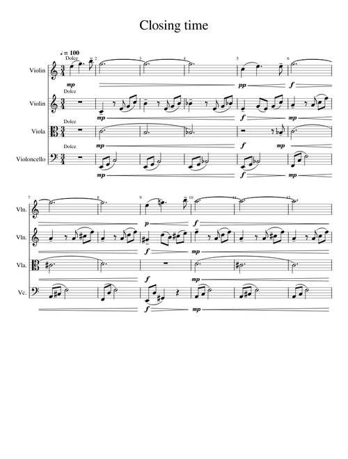 Animal Crossing: New Horizons - Shop Closing for String Quartet