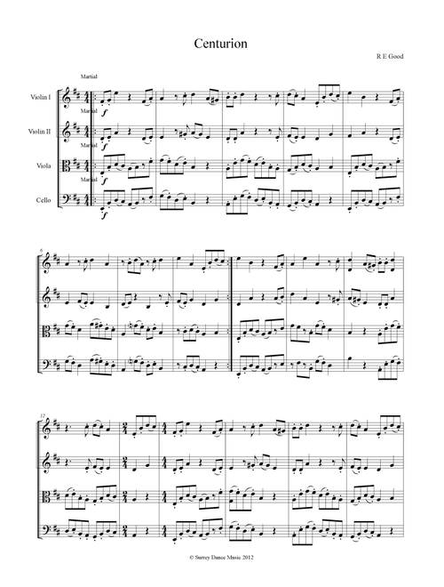 Centurion (for when your String Quartet is feeling brave!) - Bob Good (String Quartet)