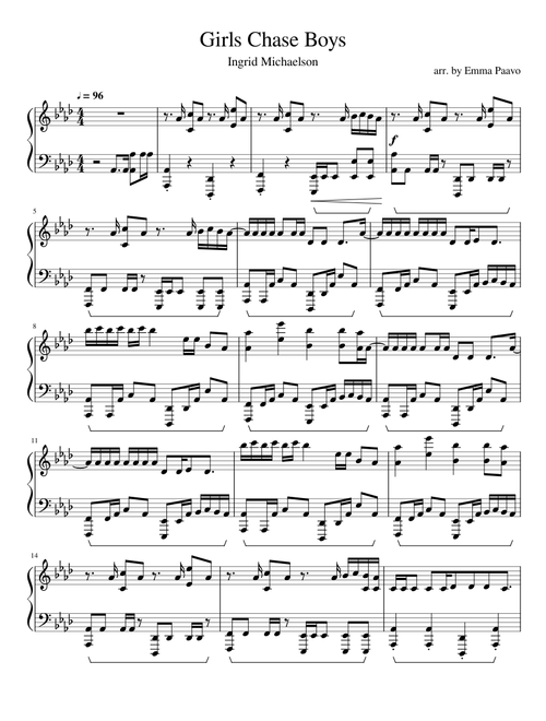 Girls Chase Boys - Ingrid Michaelson