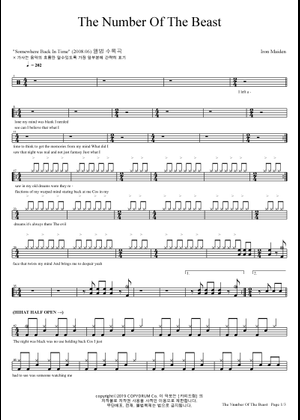 Iron Maiden - The Number Of The Beast Sheet Music and Tab for