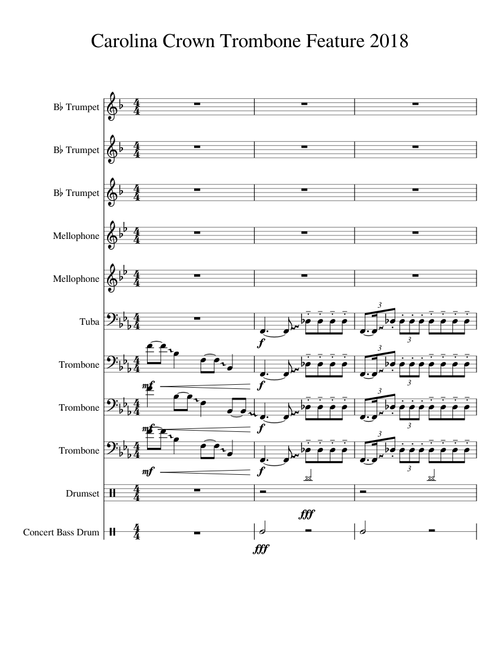 Carolina Crown Trombone Feature 2018