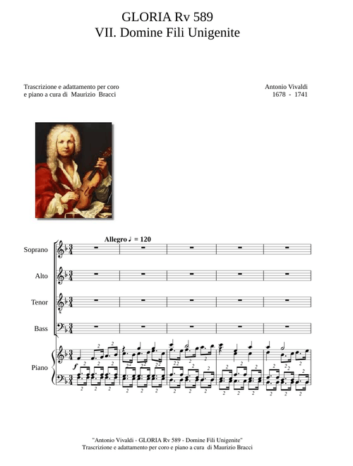Gloria Rv 589 - A. Vivaldi - 7 Domine Fili Unigenite