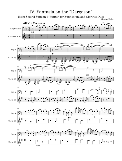 Second Suite in F - IV. Fantasia on the "Dargason" – Gustav Holst