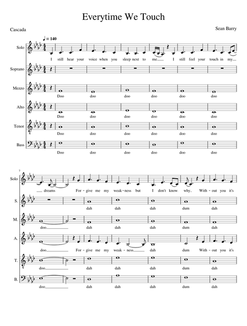 Everytime We Touch (Acapella)