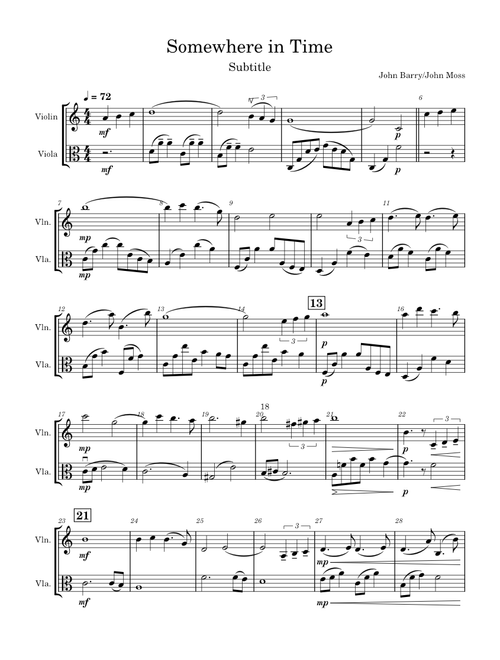 Somewhere in Time duet - copy.mscz Trio
