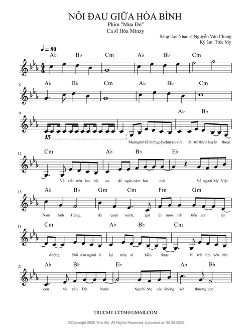 Nỗi đau giữa hòa bình – Hòa Minzy - Nguyễn Văn Chung