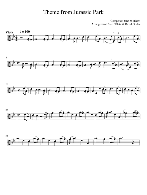 Theme from Jurassic Park