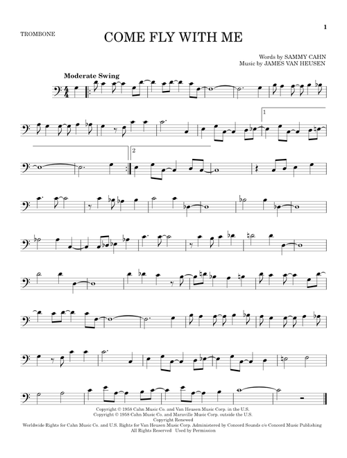 Come Fly With Me - Frank Sinatra (Trombone Solo)