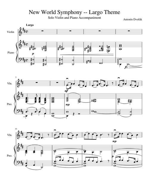 New World Symphony Largo Theme