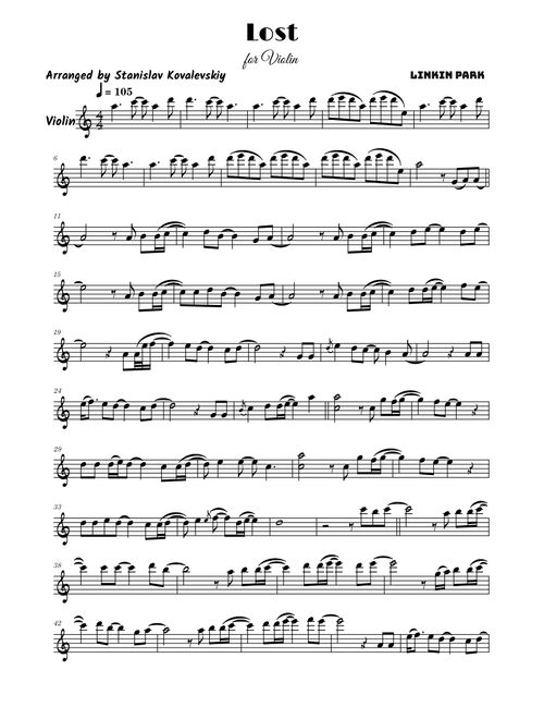Lost – Linkin Park (Advanced Violin Cover by Stanislav Kovalevskiy)