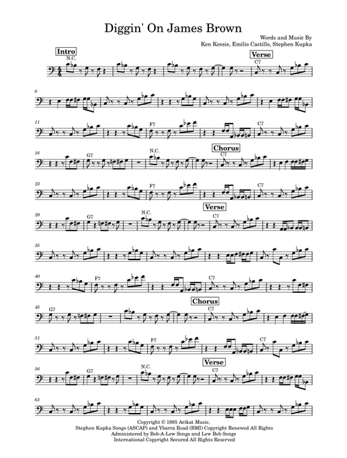 Diggin' On James Brown (Arr. Marcus Gram Jacobsen) - Tower Of Power (Bass Guitar (without TAB))