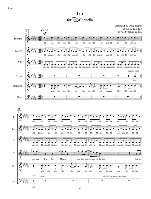 Go (Arr. Deke Sharon) - Freaky Friday Company (Choral, SATB divisi)