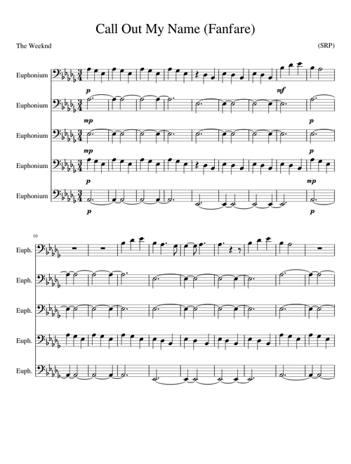 Call Out My Name The Weeknd Fanfare