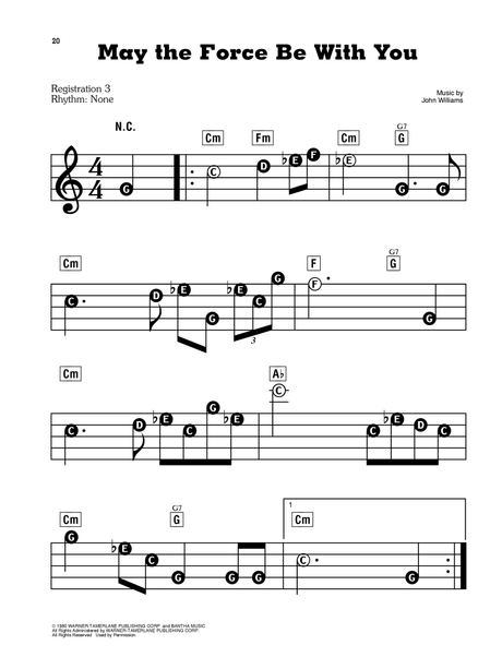 Star Wars For Beginning Piano Solo – Spartiti Per Pianoforte Principianti (10 Brani, 32 Pagine) NUOVO